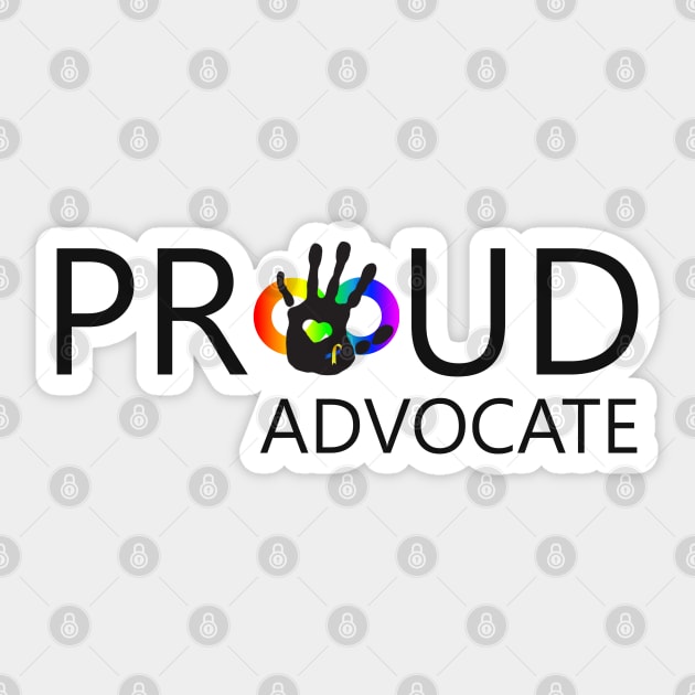 Proud DS ASD Hand Advocate Sticker by Brianna Lynn Creative